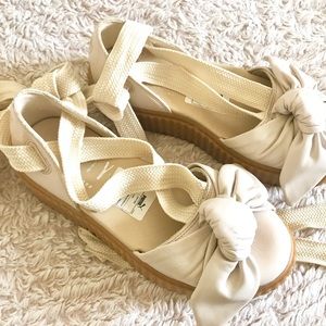 Fenty by Rihanna bow creeper sandals